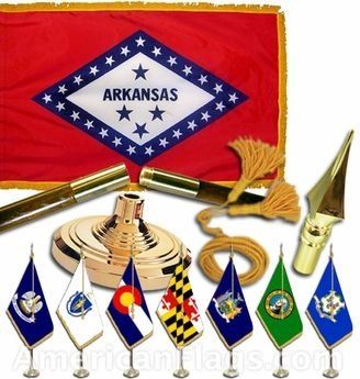 Indoor and Parade Arkansas State Flags