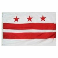 Nylon District of Columbia Flag - 2 ft X 3 ft