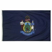 Nylon Maine State Flag - 5 ft X 8 ft