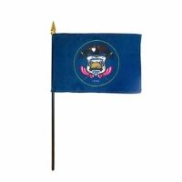 Utah Stick Flags - 8 in X 12 in