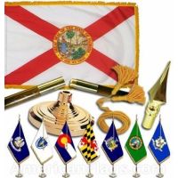 Indoor Mounted Florida State Flag Sets