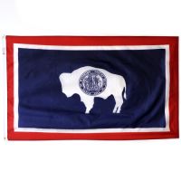 Nylon Wyoming State Flag - 3 ft X 5 ft