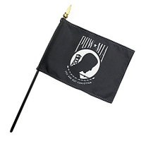 POW-MIA Stick Flags - 8 in X 12 in