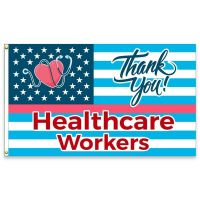 Thank You Healthcare Workers Premium Flag