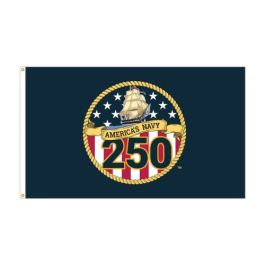 Navy 250 Flag – Proudly Commemorate 250 Years of Service