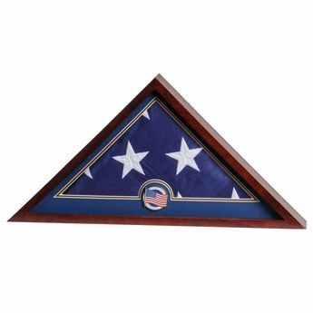 US Flag Medallion Flag Display Case